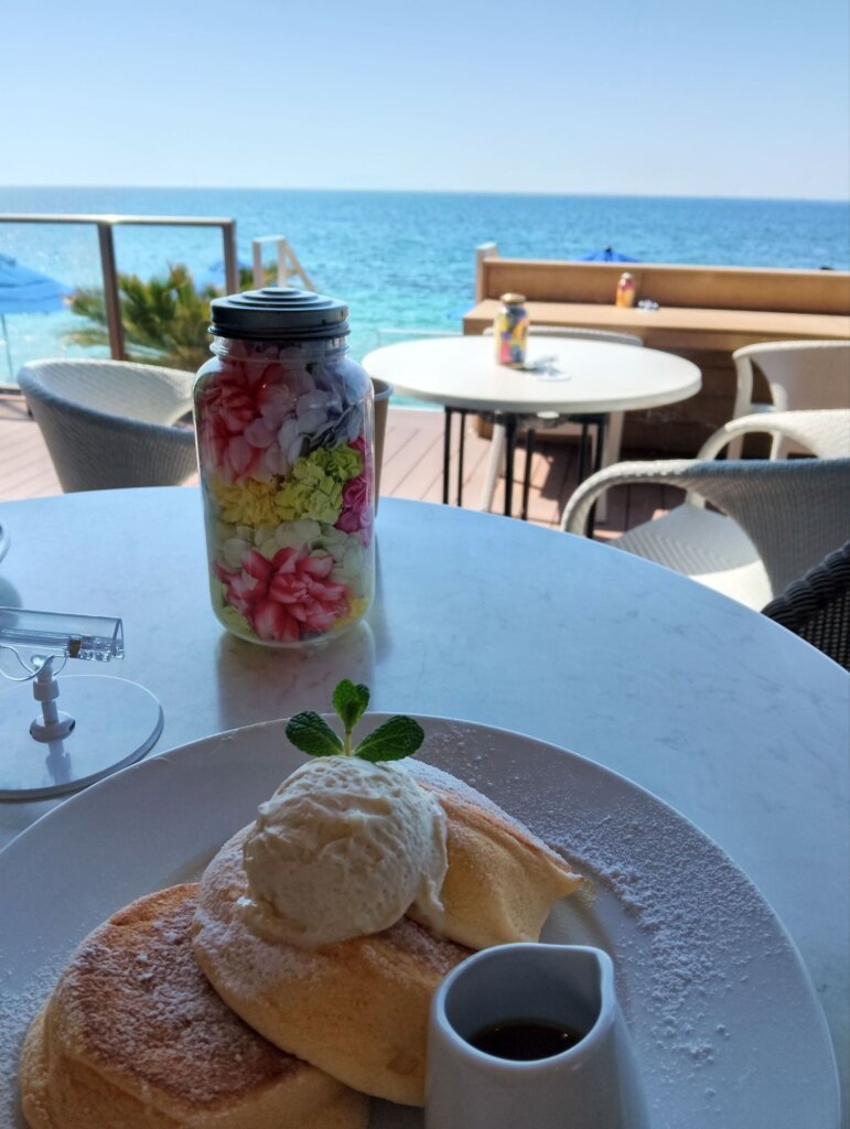 淡路島の「幸せのパンケーキ」の美味しそうな写真